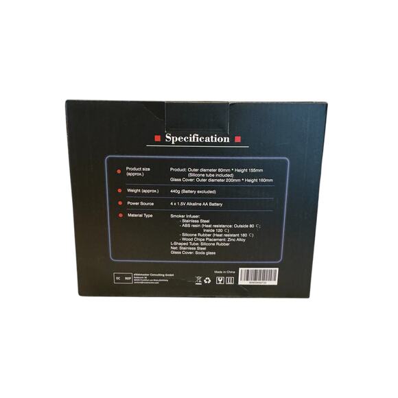 TMKEFFC Portable Smoker Infuser with Glass Dome & Wood Chips – Kitchen Gadget - Picture 6 of 9